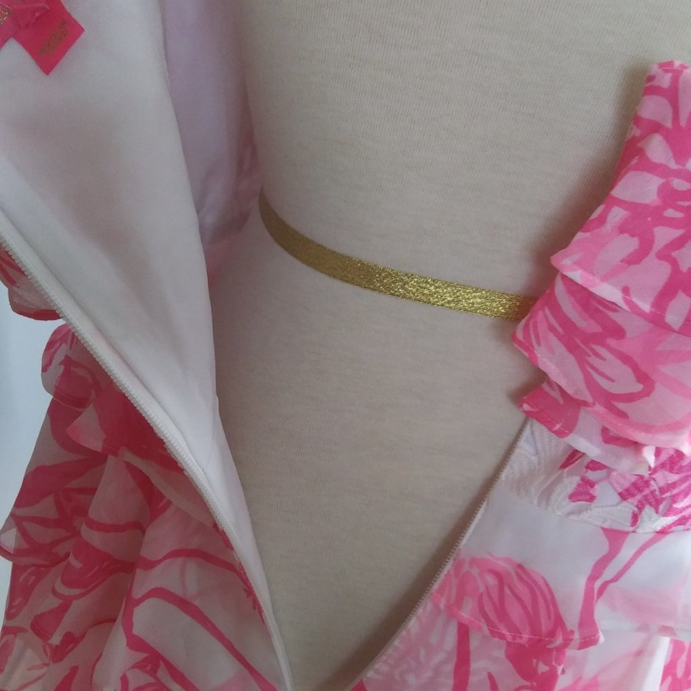 Lilly Pulitzer pretty pink feminine layered the Olive top size 12 barbiecore - Picture 11 of 15